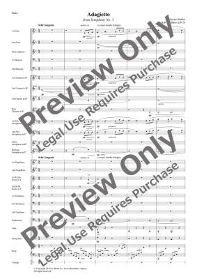 Adagietto from Symphony No. 5 - Mahler/Shishikura - Concert Band - Gr. 4.5