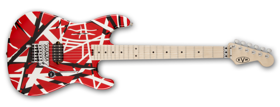 Stripe Series Electric Guitar - Red/Black/White