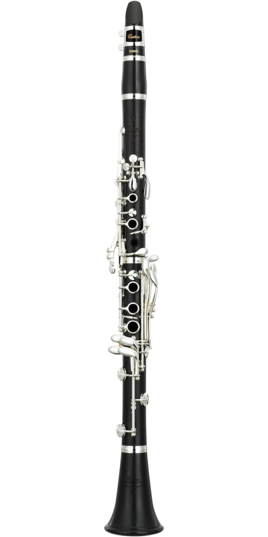 YCL-CSGIIIL Custom Series Professional Grenadilla Bb Clarinet with Silver Plated Keys, Low-F Vent