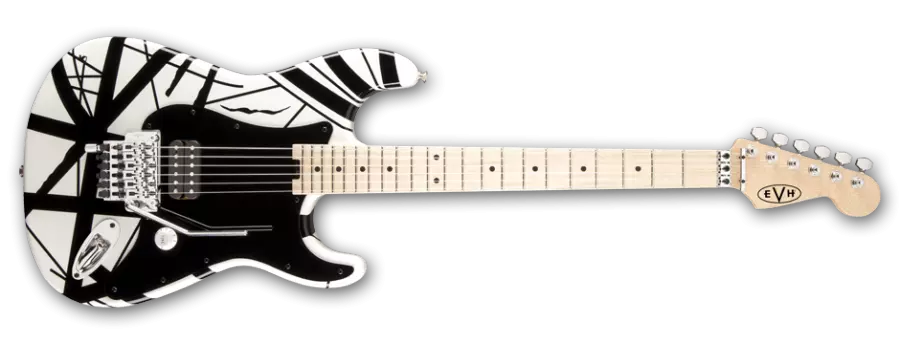 Stripe Series Electric Guitar - White/Black