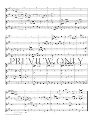 Suite from Water Music - Handel/Marlatt - Saxophone Quartet (AATB)