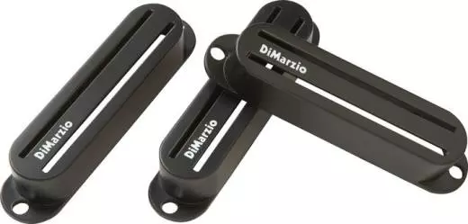 DiMarzio - Fast Rack Rail Style Pickup Cover Set - Black