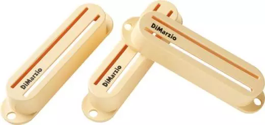 DiMarzio - Fast Rack Rail Style Pickup Cover Set - Cream