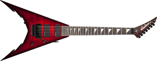 Corey B King V-7 Electric Guitar w/Case - Transparent Red