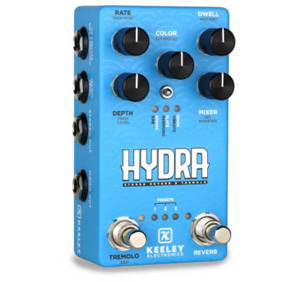 Hydra Stereo Reverb & Tremolo Pedal