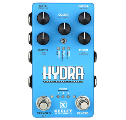 Keeley - Hydra Stereo Reverb & Tremolo Pedal