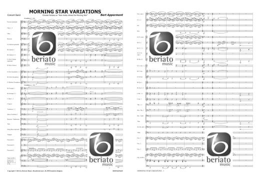 Morning Star Variations - Appermont - Concert Band - Gr. 3.5