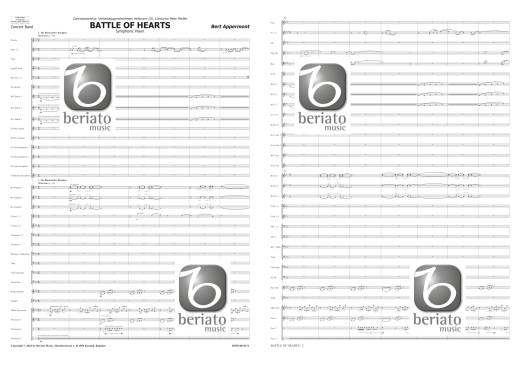 Battle of Hearts (Symphonic Poem) - Appermont - Concert Band - Gr. 5