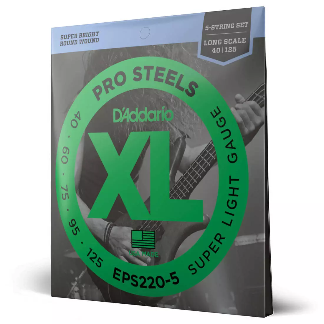 EPS220-5 - D\'addario Pro Steel Bass Long 5-str. 40-125