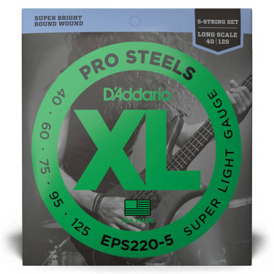 EPS220-5 - D\'addario Pro Steel Bass Long 5-str. 40-125