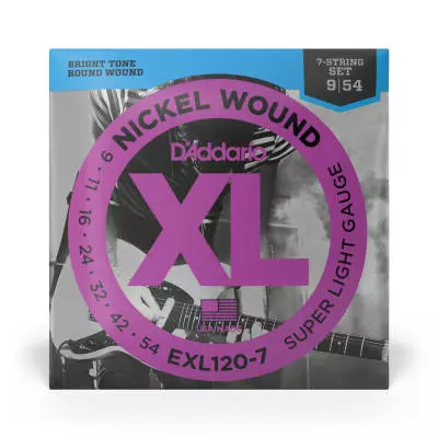 EXL120-7 - D\'addario Xl Elec. Super Light 7-str. 9-52