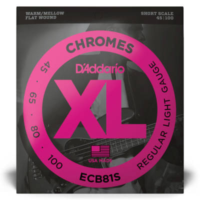 ECB81S - Chromes Flat Wound SHORT SCALE 45-100