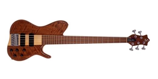 Ken Smith Basses - 5-String Single Cut Bass Guitar - Walnut