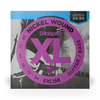 Nickel Wound Fender Bass VI Strings, 24-84