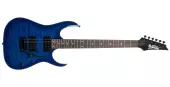 Ibanez - GRG120QA Gio RG Archtop Electric Guitar - Transparent Blue Burst