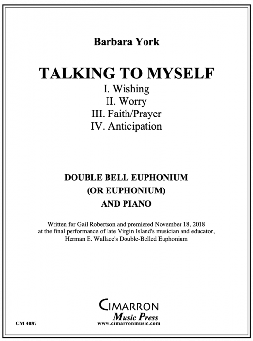 Talking to Myself - York - Euphonium/Piano - Book