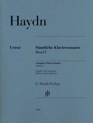 G. Henle Verlag - Complete Piano Sonatas Volume I (Without Fingering) - Haydn/Feder - Piano - Book