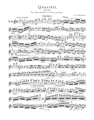 String Quartet Opp. 132, 133 (Grand Fugue), 135 - Beethoven/Rontgen - Parts Set