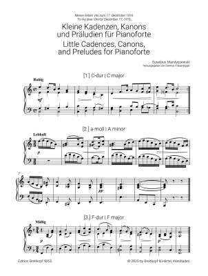 Little Cadences, Canons and Preludes for Pianoforte - Mandyczewski/Friesenegger - Piano - Book
