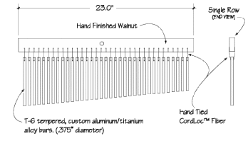 Studio-Grade Steel Classic Chimes - 35 Bar