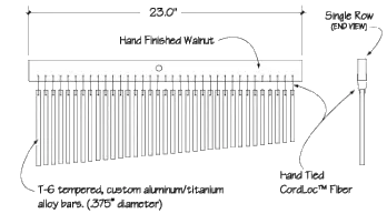 Studio-Grade Steel Classic Chimes - 35 Bar