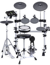 5 Piece Electronic Drum Kit with Hardware & Throne