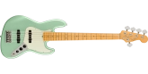 Fender - American Professional II Jazz Bass V, Maple Fingerboard - Mystic Surf Green