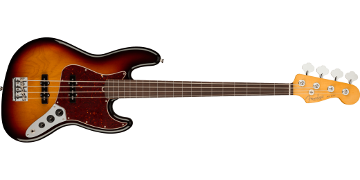 Fender - American Professional II Jazz Bass Fretless, Rosewood Fingerboard - 3-Tone Sunburst