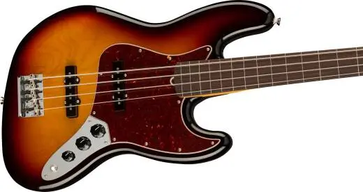 American Professional II Jazz Bass Fretless, Rosewood Fingerboard - 3-Tone Sunburst