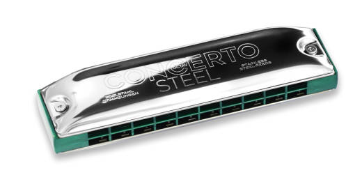 Concerto Steel Octave Harmonica - Key of High G