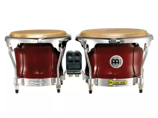 Meinl - Free Ride Series Wood Bongos - 7 & 8.5 Inches - Cherry Red