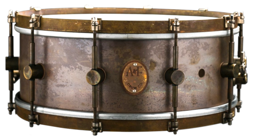 A&F Drum Co. - Raw Brass Snare Drum 5.5x14