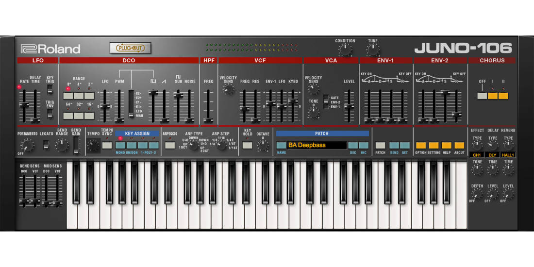 Roland Cloud Juno-106 Fully Loaded Software Synthesizer - Download