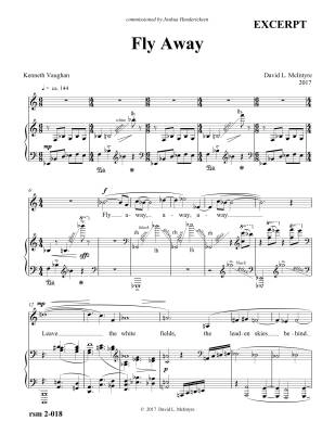 Fly Away - Vaughan/McIntyre - Baritone or Mezzo/Piano - Book