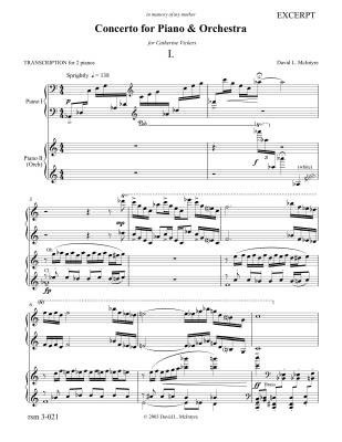Piano Concerto No. 1 - McIntyre - Solo Piano/Piano Reduction (2 Pianos, 4 Hands) - Book