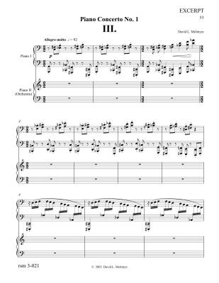 Piano Concerto No. 1 - McIntyre - Solo Piano/Piano Reduction (2 Pianos, 4 Hands) - Book
