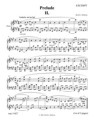 Three Preludes - McIntyre - Piano - Sheet Music
