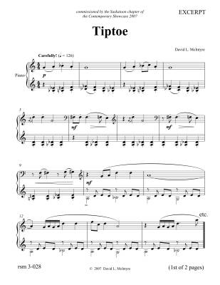 Tiptoe - McIntyre - Piano - Sheet Music