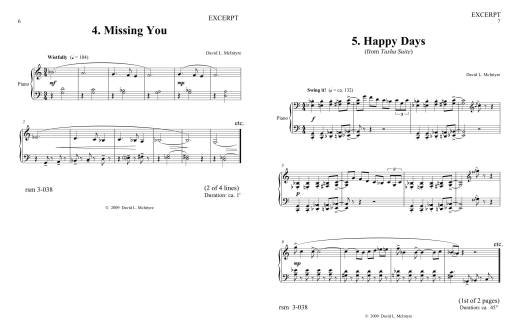 Tasha Suite - McIntyre - Piano - Sheet Music