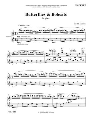 Butterflies & Bobcats - McIntyre - Piano - Book
