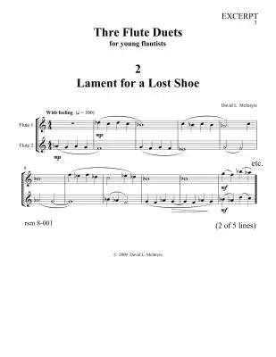 Three Flute Duets for young flautists - McIntyre - Flute Duet - Book