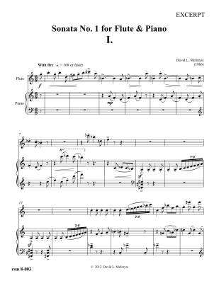 Sonata No.1 - McIntyre - Flute/Piano - Sheet Music
