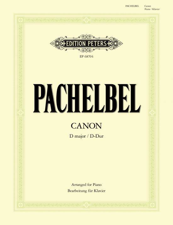 Canon in D - Pachelbel/Cohen - Piano - Book