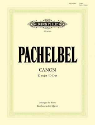 C.F. Peters Corporation - Canon in D - Pachelbel/Cohen - Piano - Book