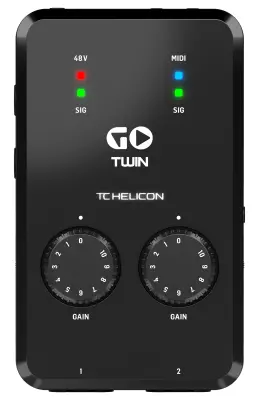GO TWIN High-Definition 2-Channel Audio/MIDI Interface for Mobile Devices