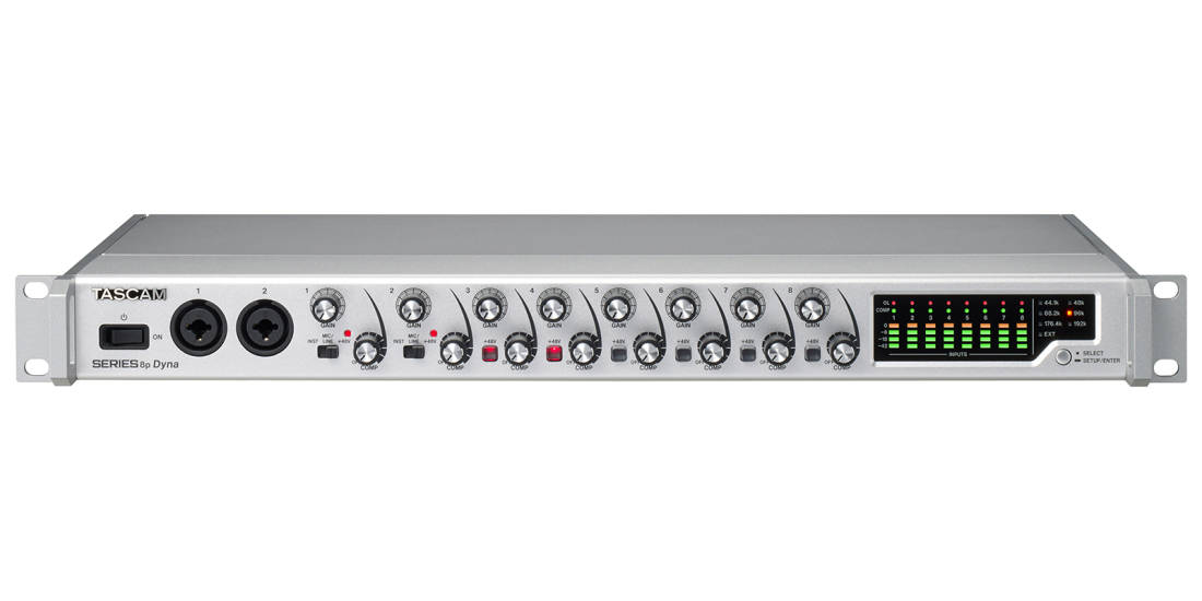 SERIES 8p Dyna 8-channel Mic Preamplifier with Analog Compressor
