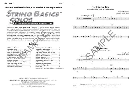 String Basics Solos, Book 1 - Mosier / Barden / Woolstenhulme - Cello - Book/Audio Online