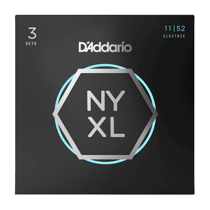 NYXL1152 Medium Top/Heavy Bottom Strings 11-52, 3-Pack