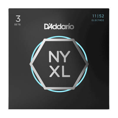 DAddario - NYXL1152 Medium Top/Heavy Bottom Strings 11-52, 3-Pack
