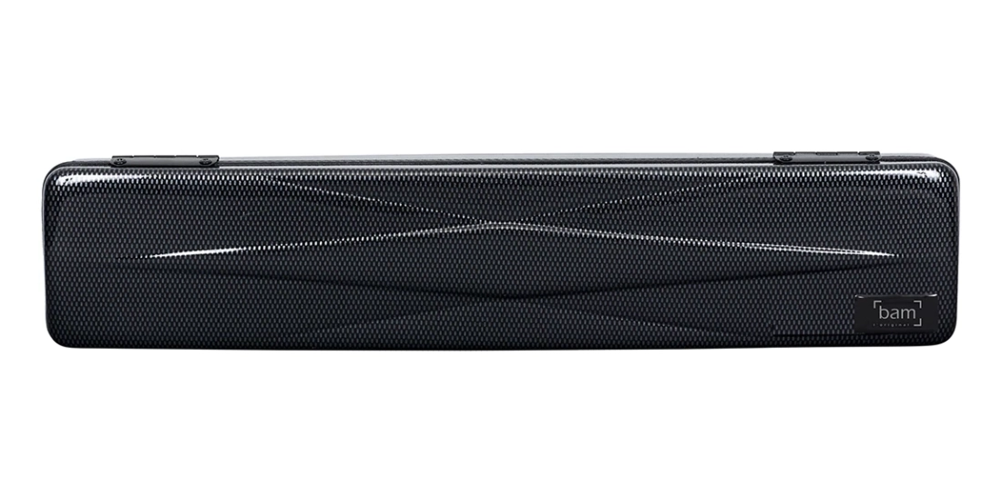 Hightech Slim Flute Case (C-Foot) - Black Carbon